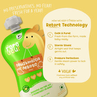 Muskmelon Mango Baby Puree