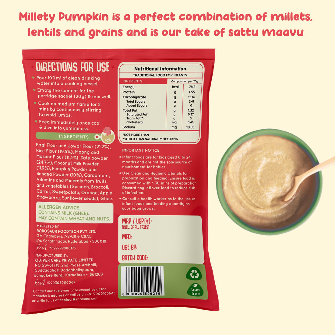 Porridge Mix Trial Pack (1 Each of 4 Variants)