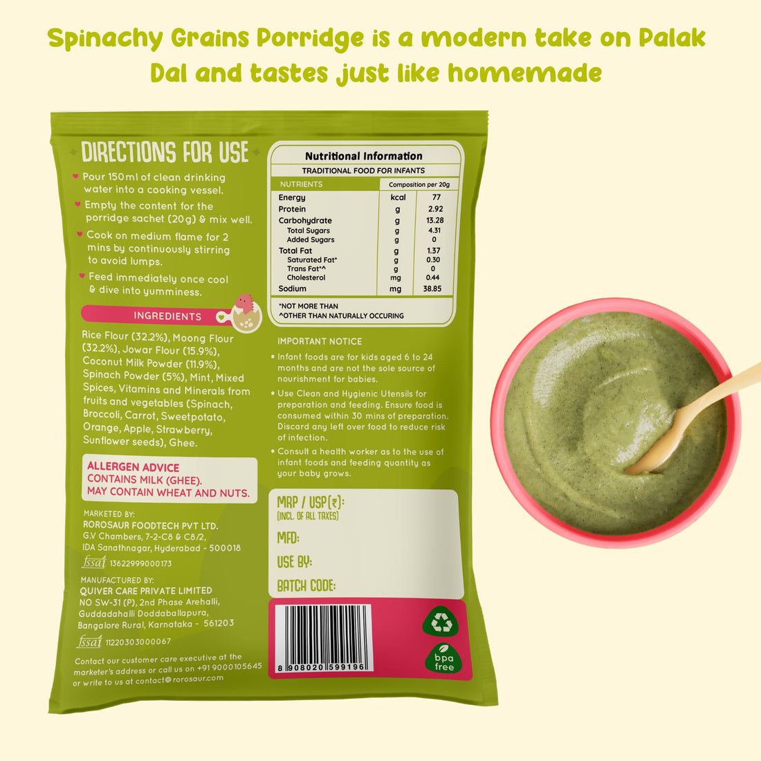 Porridge Mix Trial Pack (1 Each of 4 Variants)