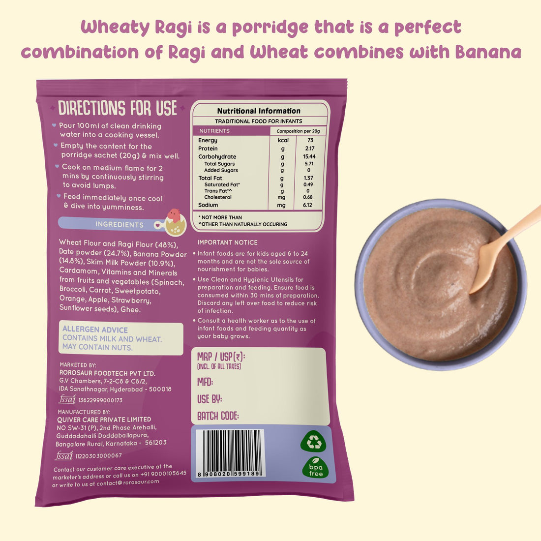 Porridge Mix Trial Pack (1 Each of 4 Variants)