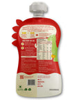 Rorosaur Millet-y Pumpkin baby puree pouch with ingredients, nutrition facts, and preparation directions.