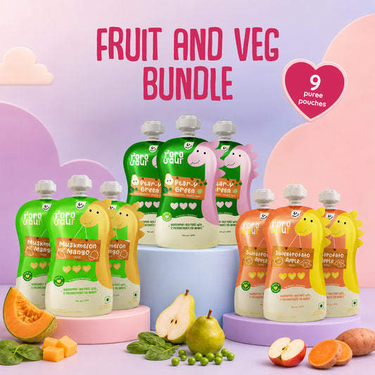 Fruit and Veg Bundle of 9 Purees