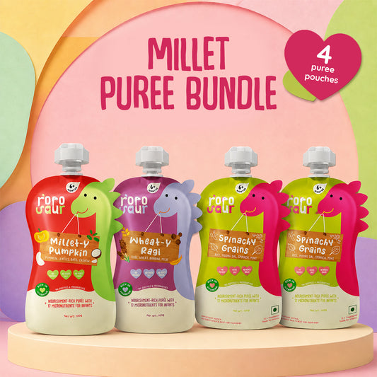 Millet Puree Bundle of 4 Purees