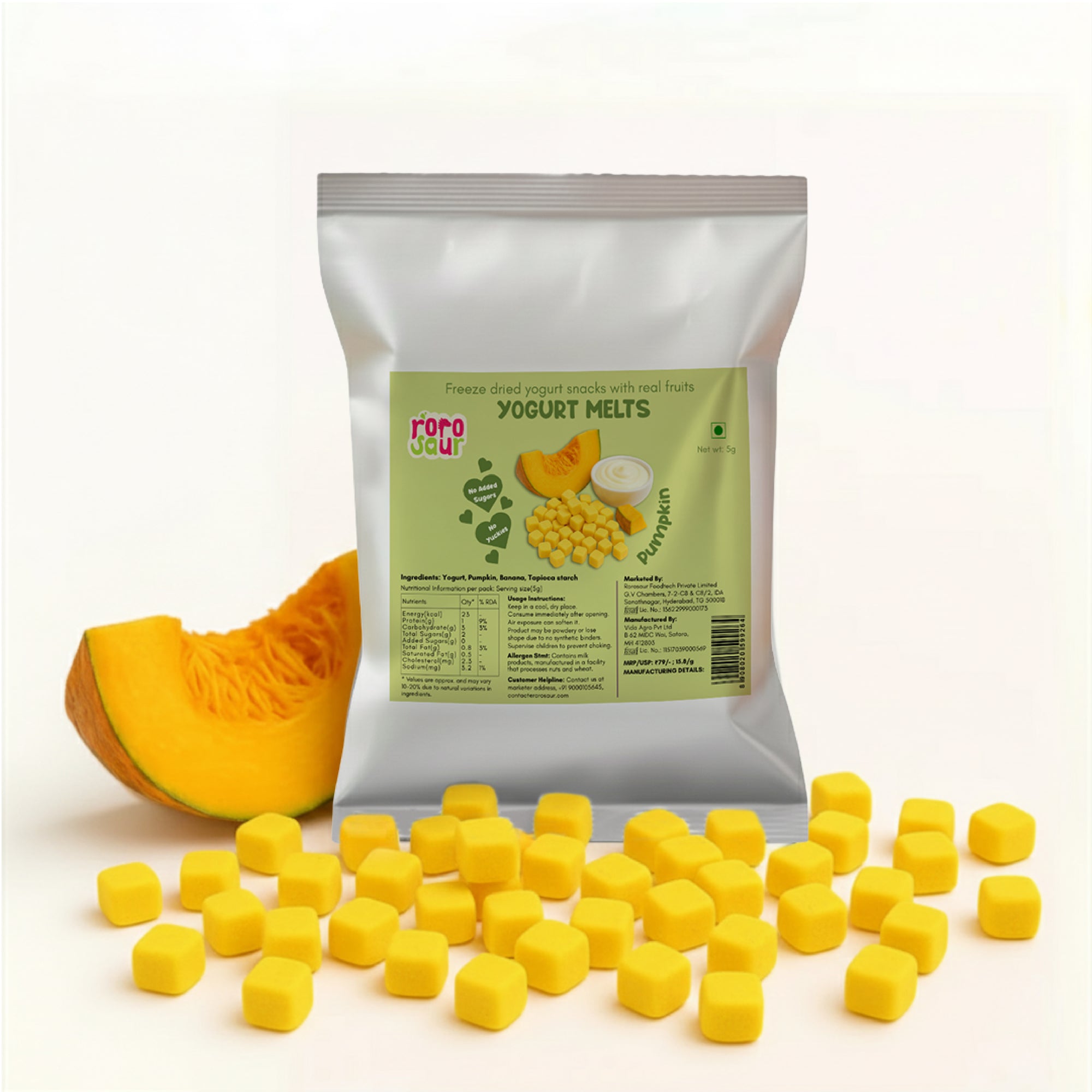 Pumpkin Yogurt Melts - 4 Pack