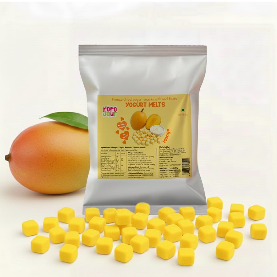 Mango Yogurt Melts Snacks