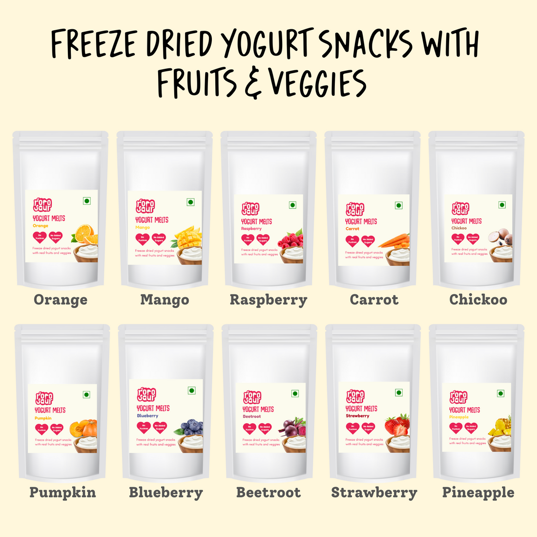Yogurt Melts with Fruits & Veggies