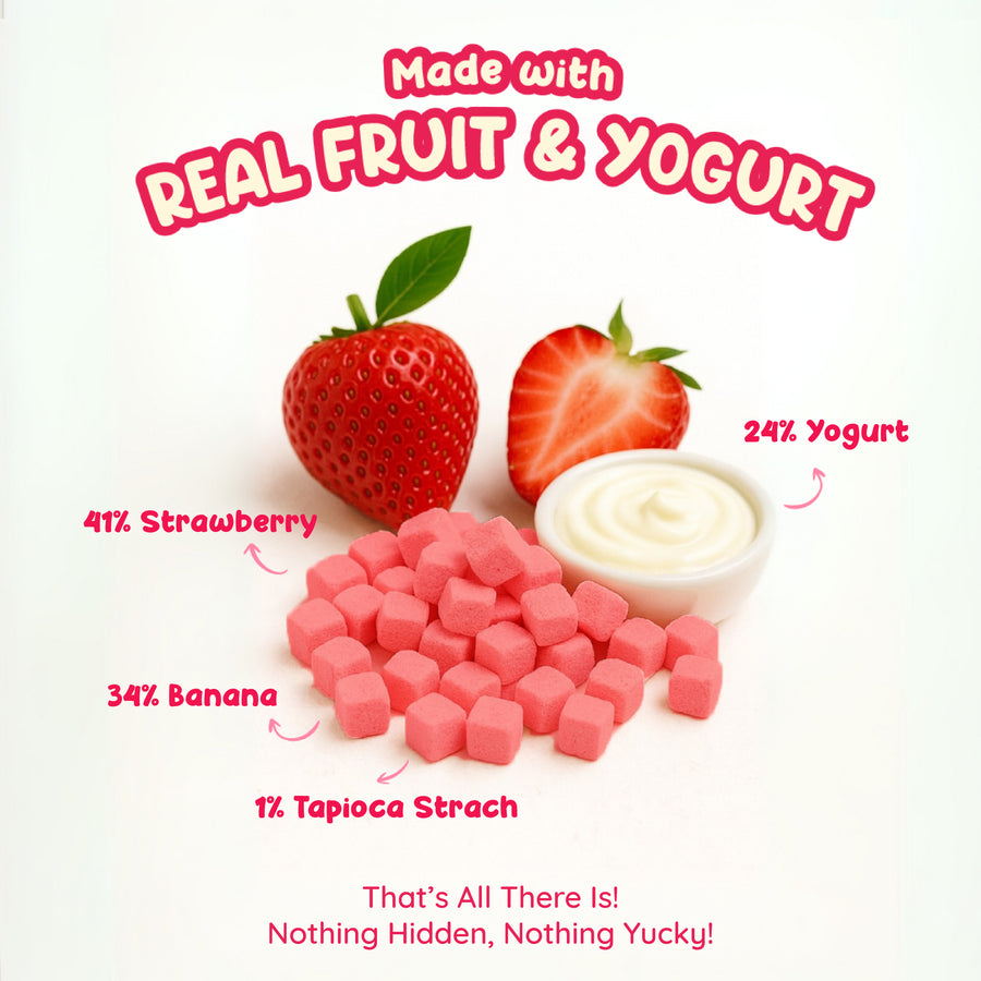 Strawberry Yogurt Melts Snacks
