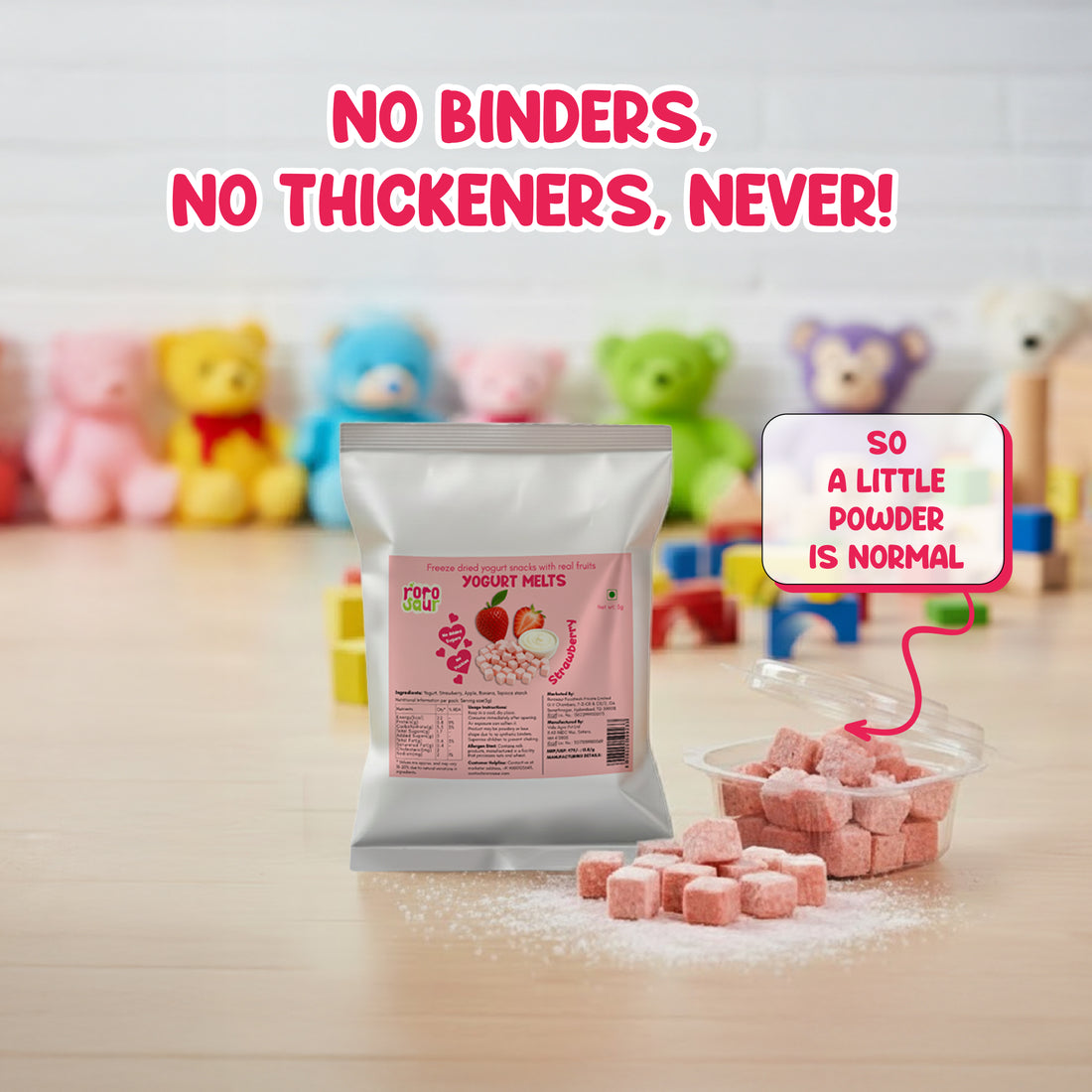 Strawberry Yogurt Melts Snacks