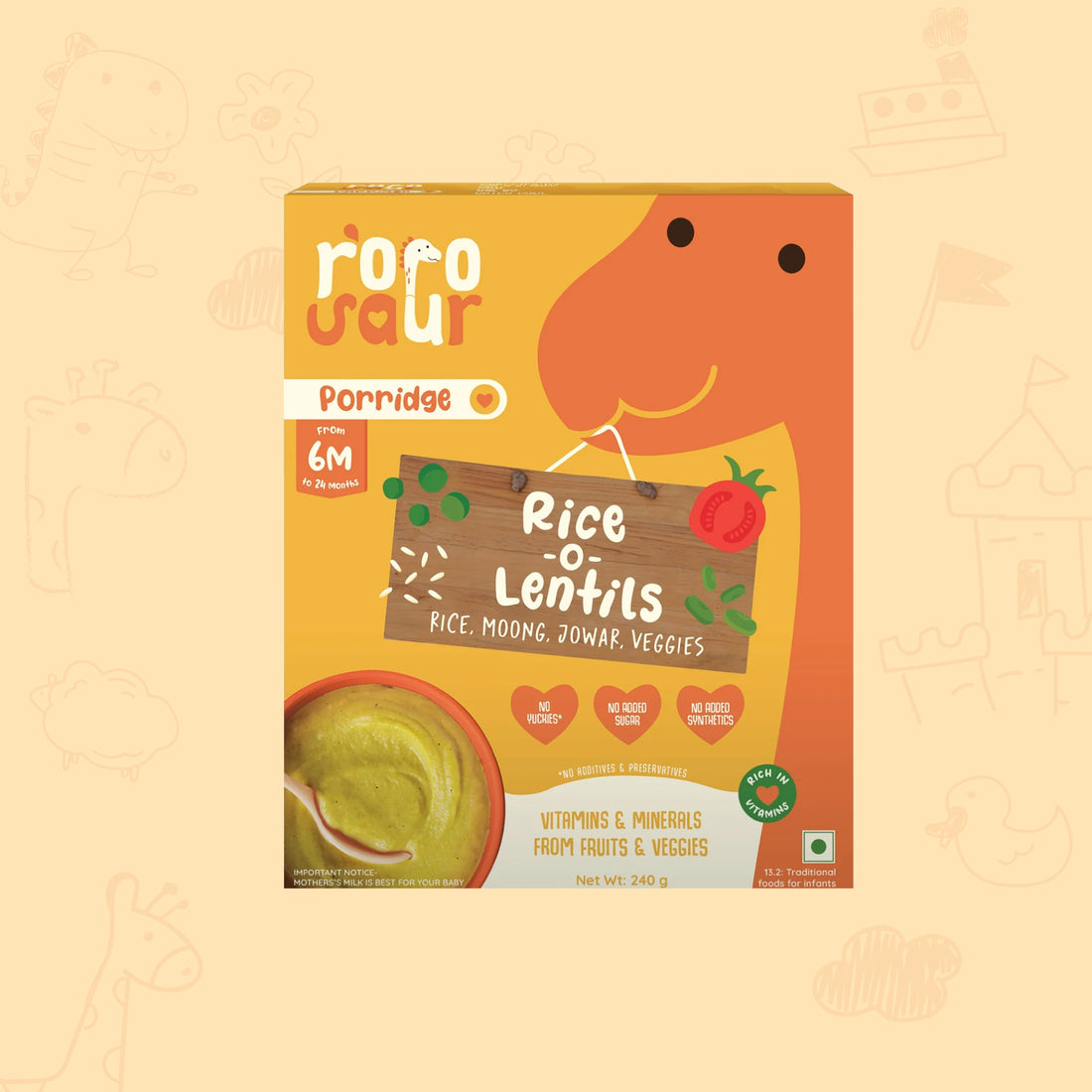 Rice-O-Lentils Baby Porridge Mix