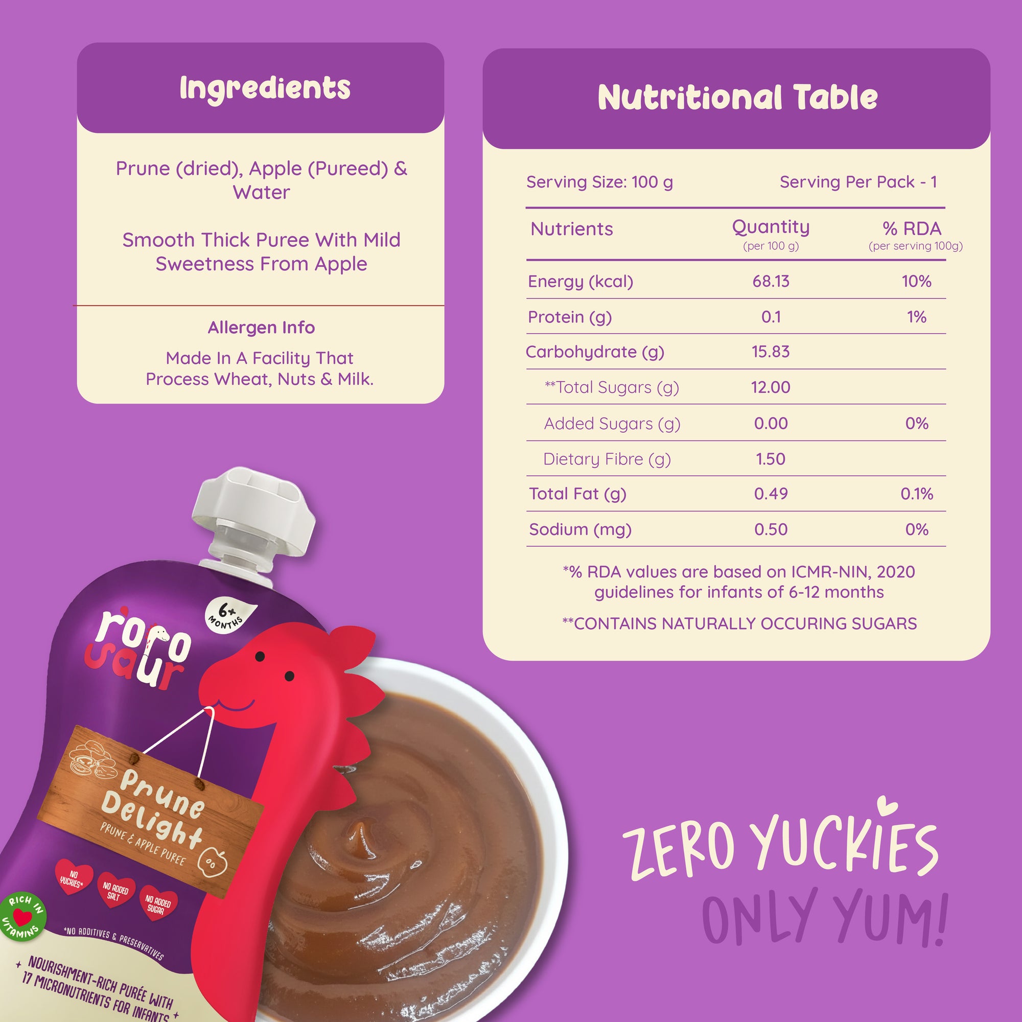 Prune Delight Baby Puree