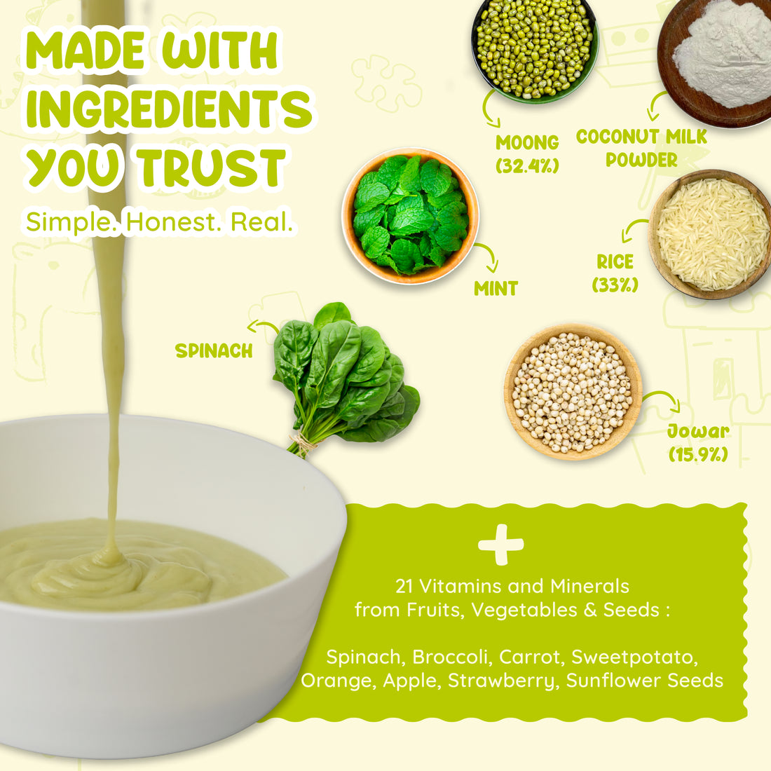 Spinachy Grains Baby Porridge Mix