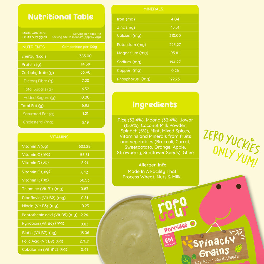 Spinachy Grains Baby Porridge Mix