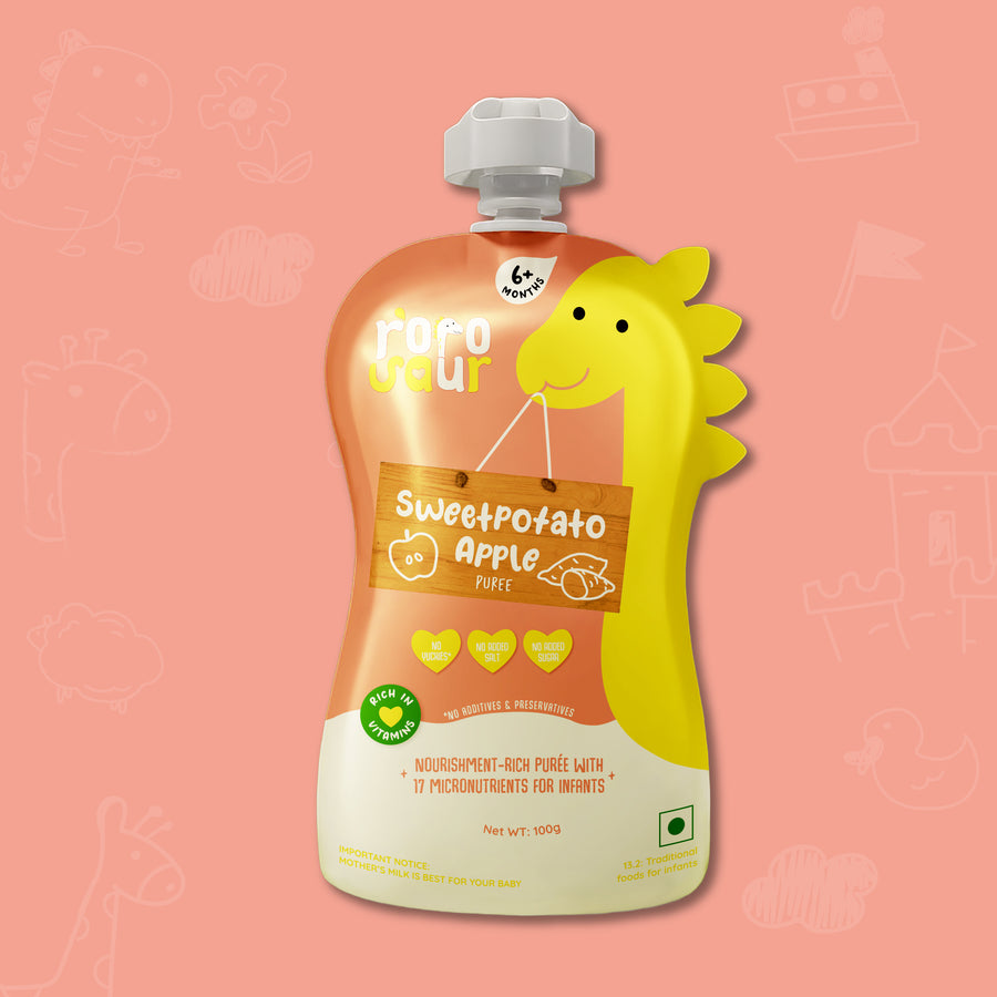 Sweet Potato Apple Baby Puree