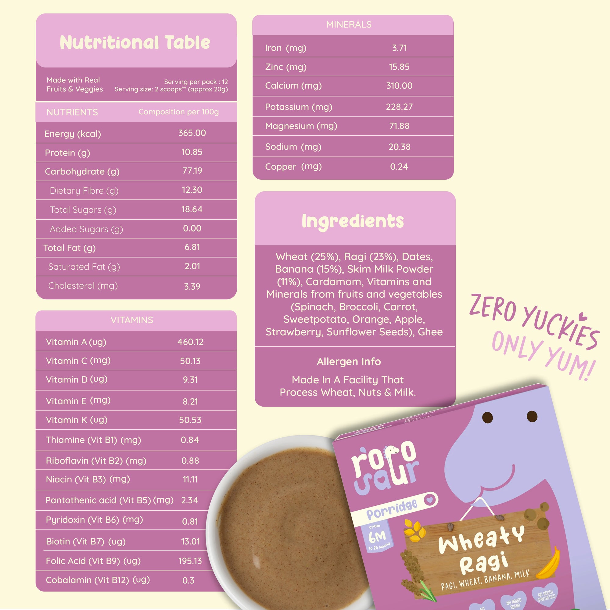 Wheaty Ragi Baby Porridge Mix