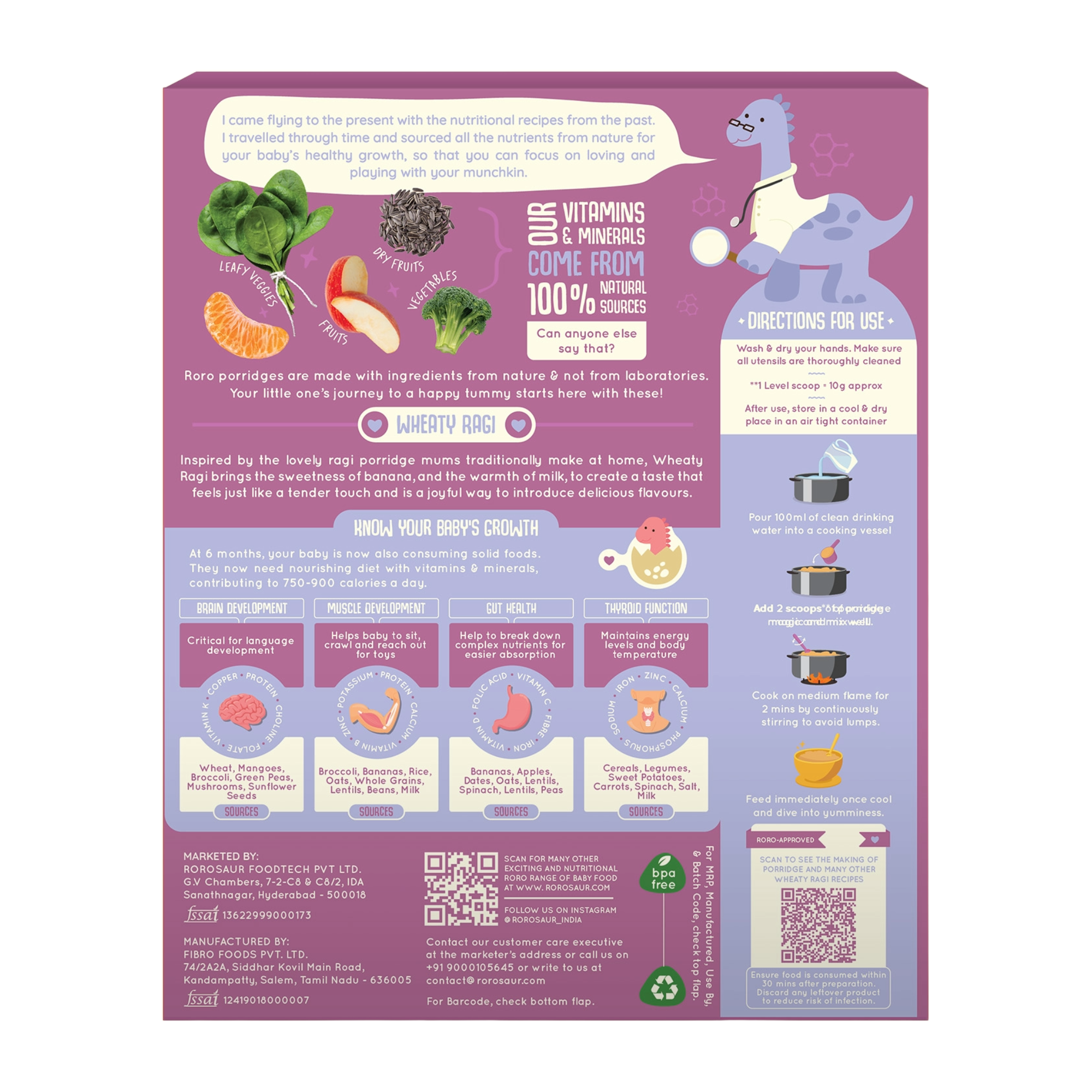 Wheaty Ragi Baby Porridge Mix