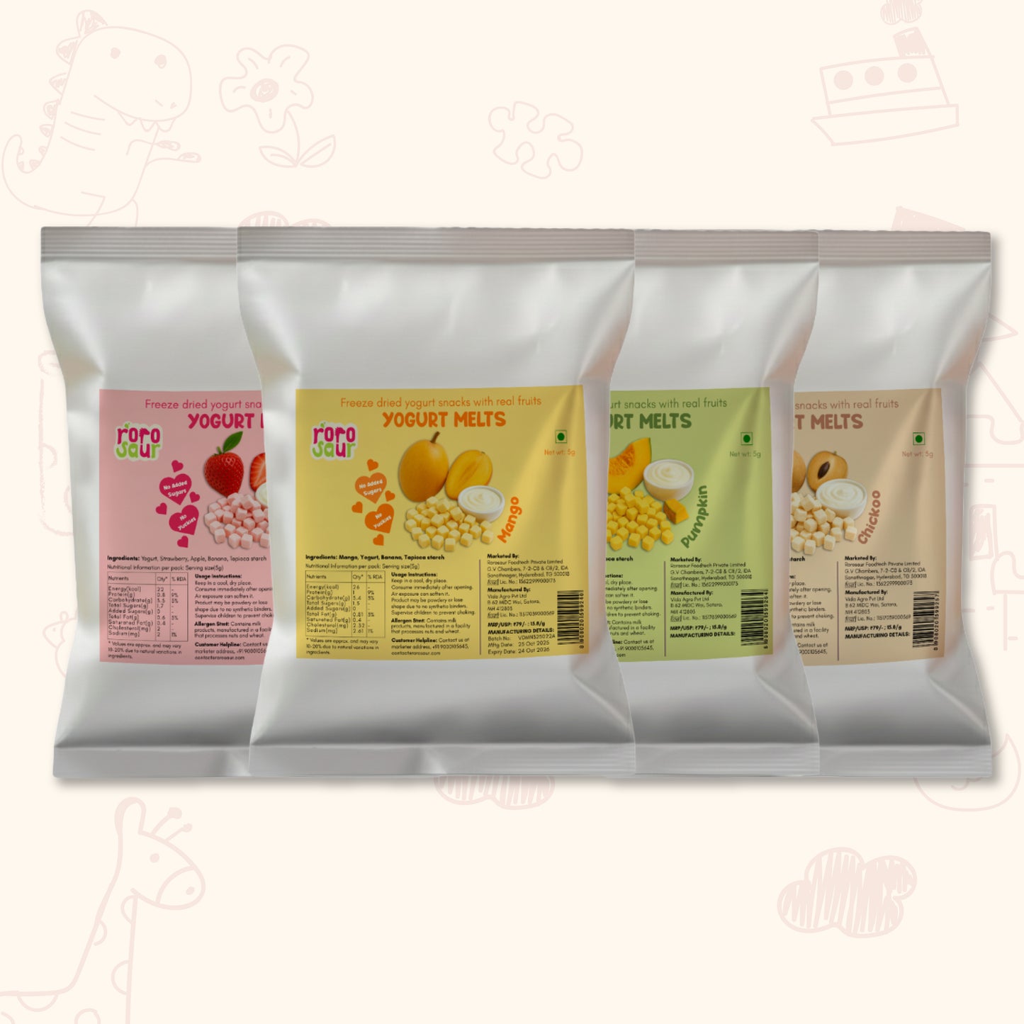 Yogurt Melts Combo - 4 Pack