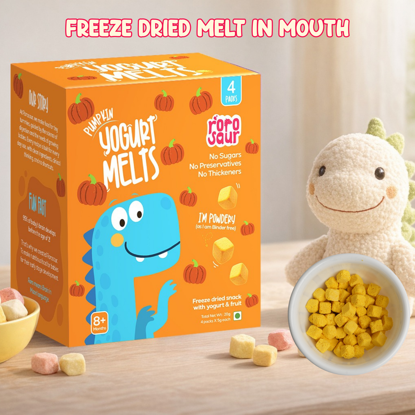 Pumpkin Yogurt Melts - 4 Pack