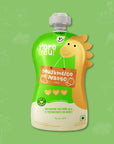 Rorosaur Muskmelon Mango baby puree pack with natural sweetness from mango and muskmelon, no additives or preservatives
