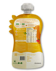 Rorosaur Rice O Lentils baby puree pouch showing ingredients, nutritional facts, and preparation directions.